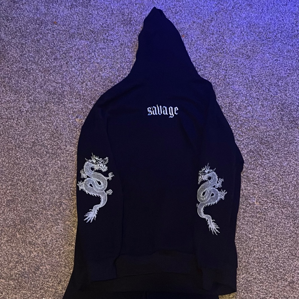Black boyfriend hoodie and jogger set from rue21